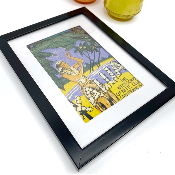 Other - Framed Vintage Reprint Hawaiian Postcard
